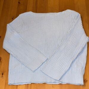 NWT! Ava & Viv Elegant Sky Blue Women's Crew Neck Sweater Size XXL